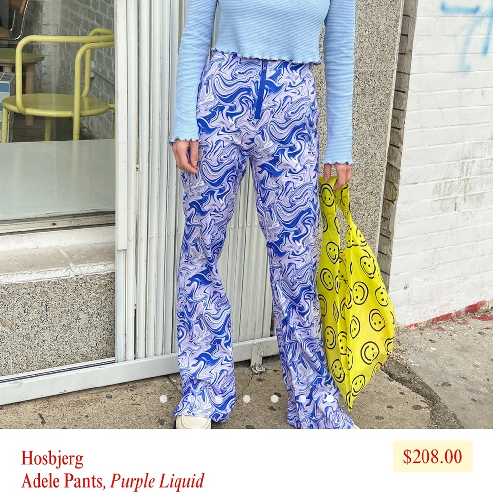 Lisa says gah Adele purple swirl pants SOLD